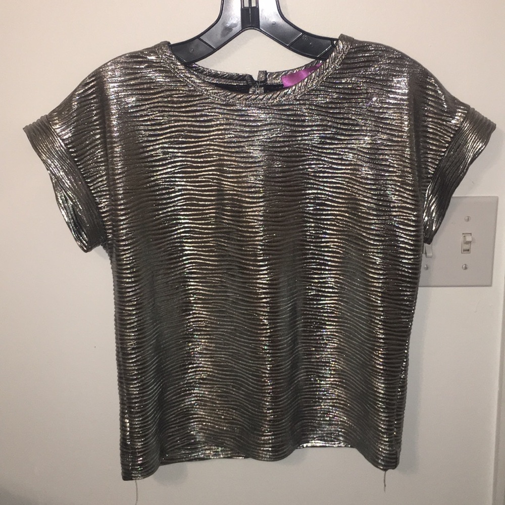Metallic Sliver tee shirt